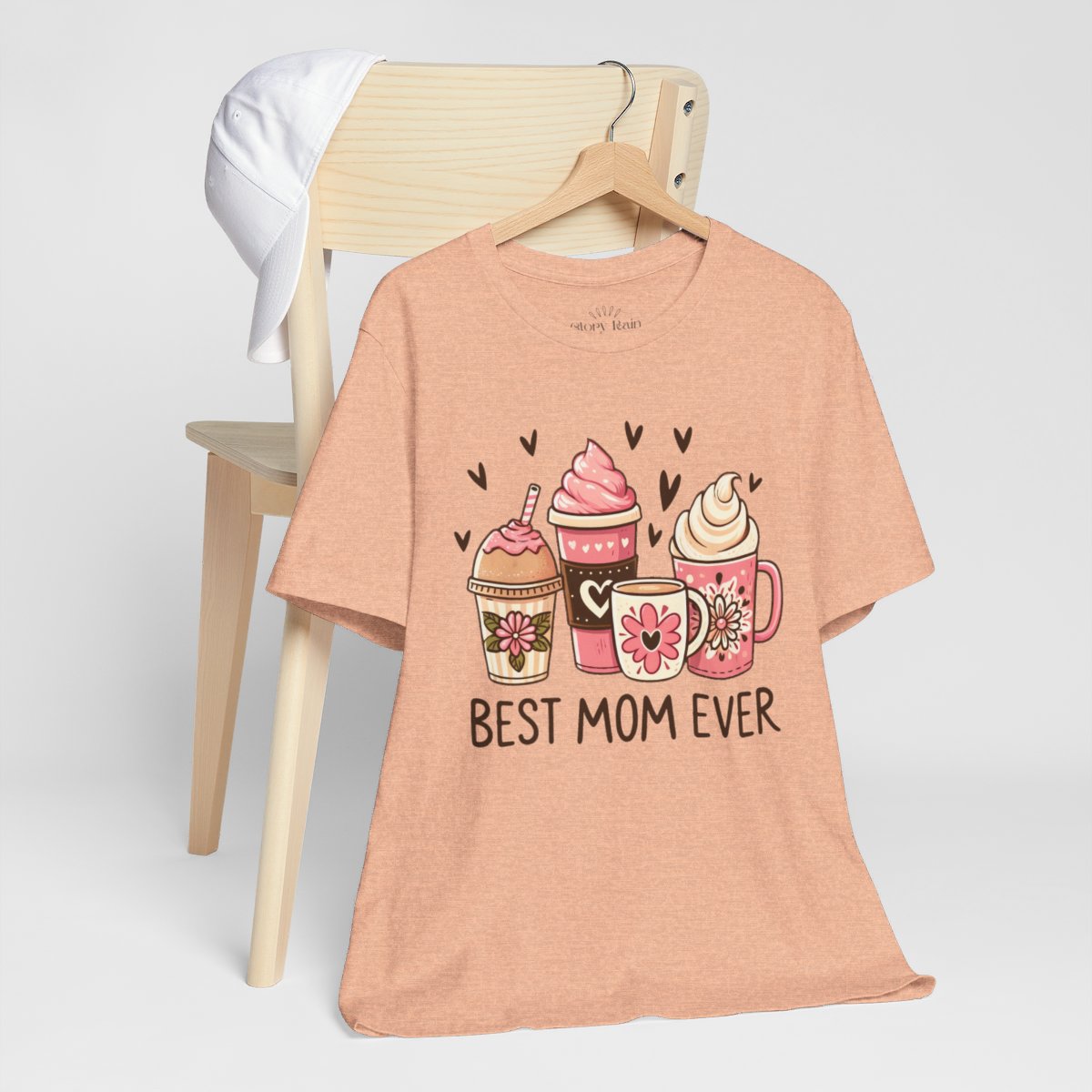 Best Mom With Latte T-Shirt