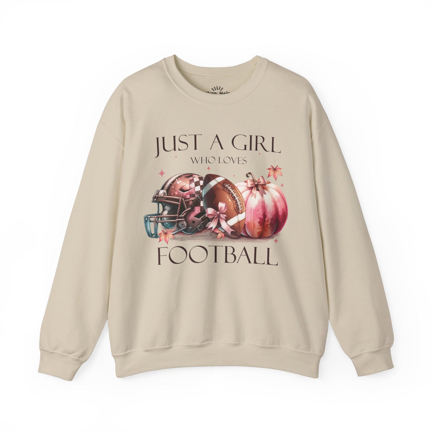 Just A Girl Who Loves Football: Unisex Heavy Blend™ Crewneck Sweatshirt