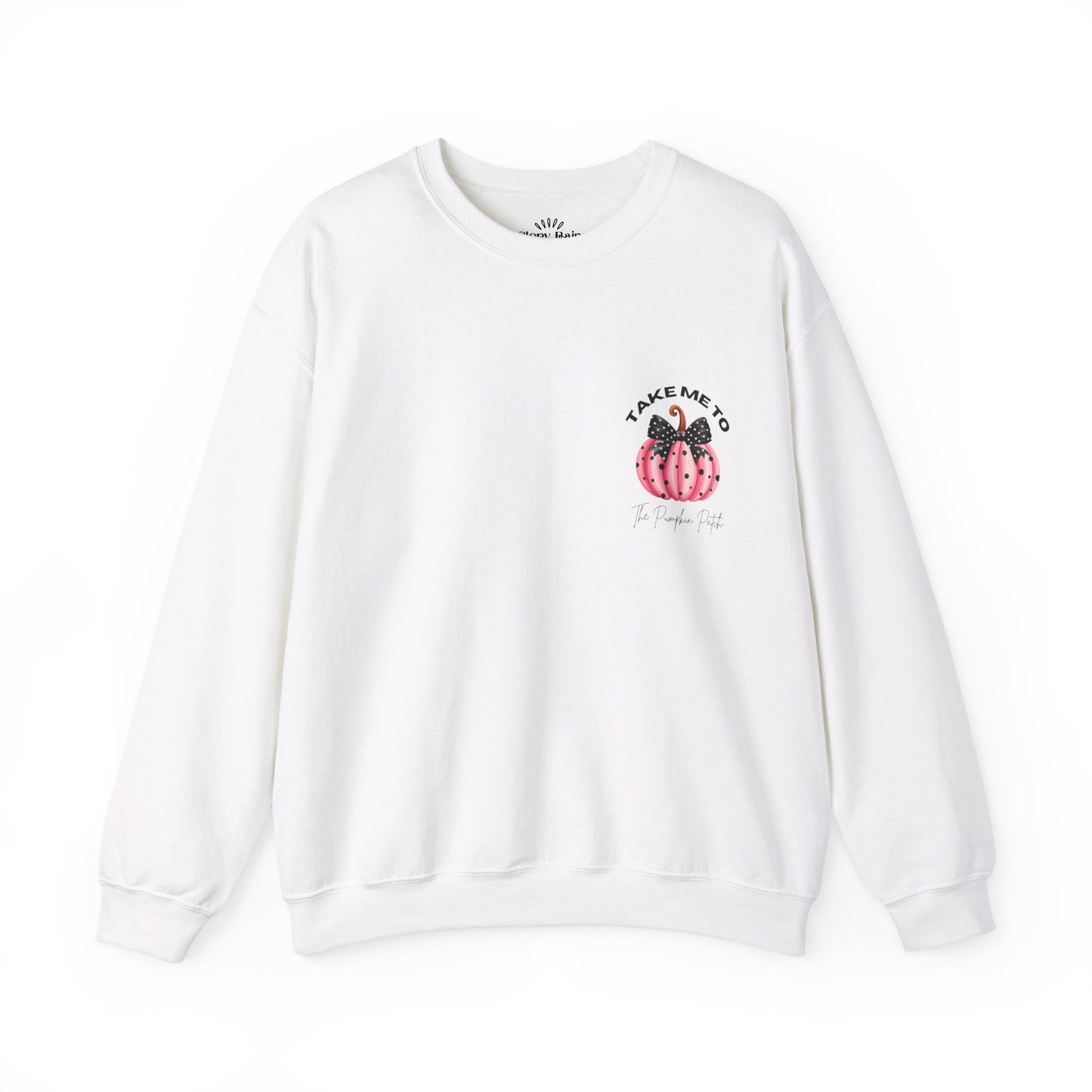 Take Me To The Pumpkin Patch (Pink): Unisex Heavy Blend™ Crewneck Sweatshirt