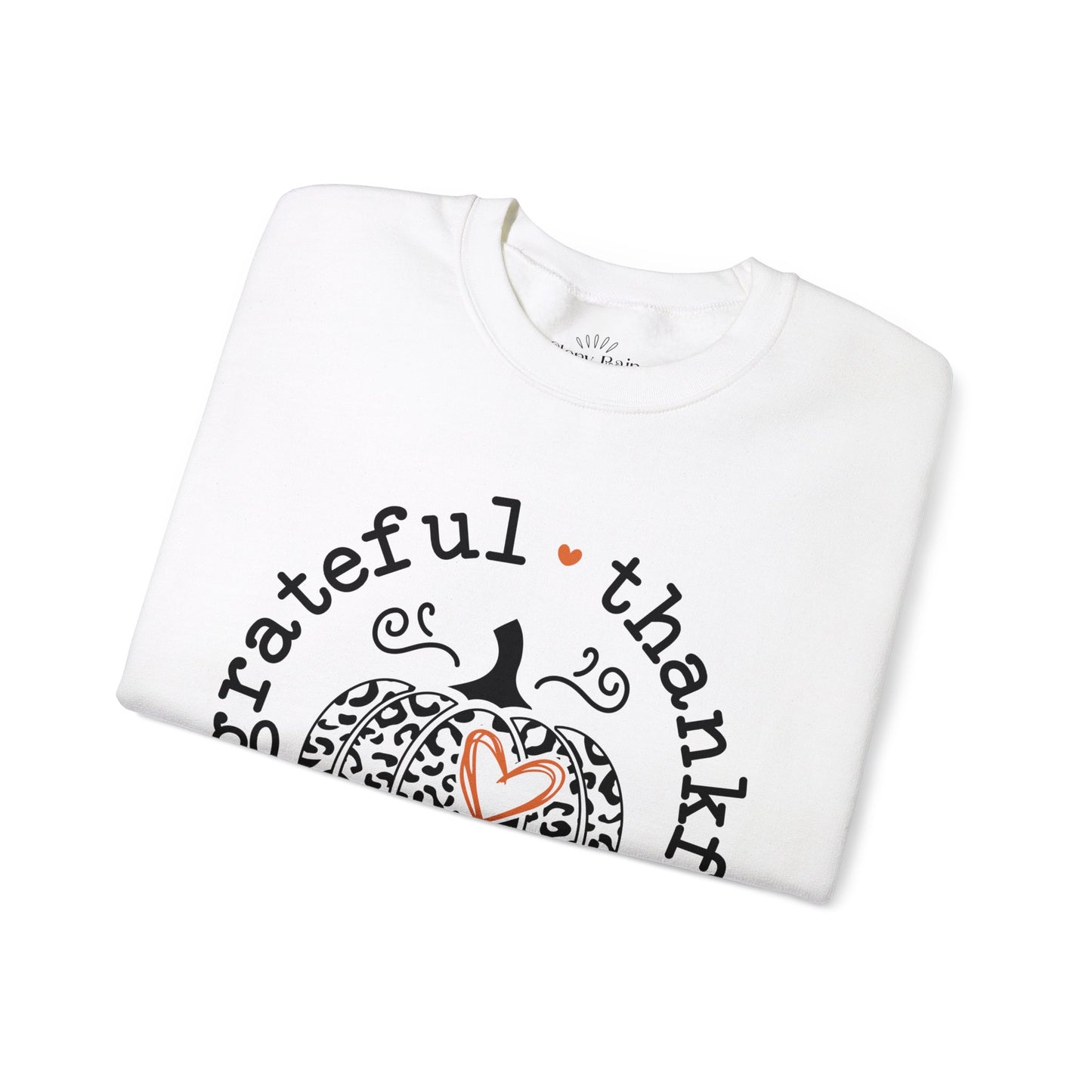 Grateful, Thankful, Blessed Pumpkin: Unisex Heavy Blend™ Crewneck Sweatshirt