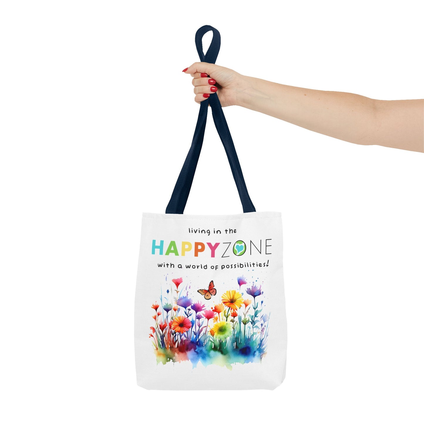 Living in the Happy Zone Fashion Tote Bag
