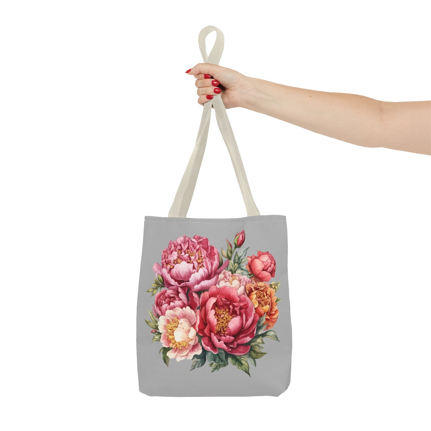 November Birth Flower (Peony) Fashion Tote Bag