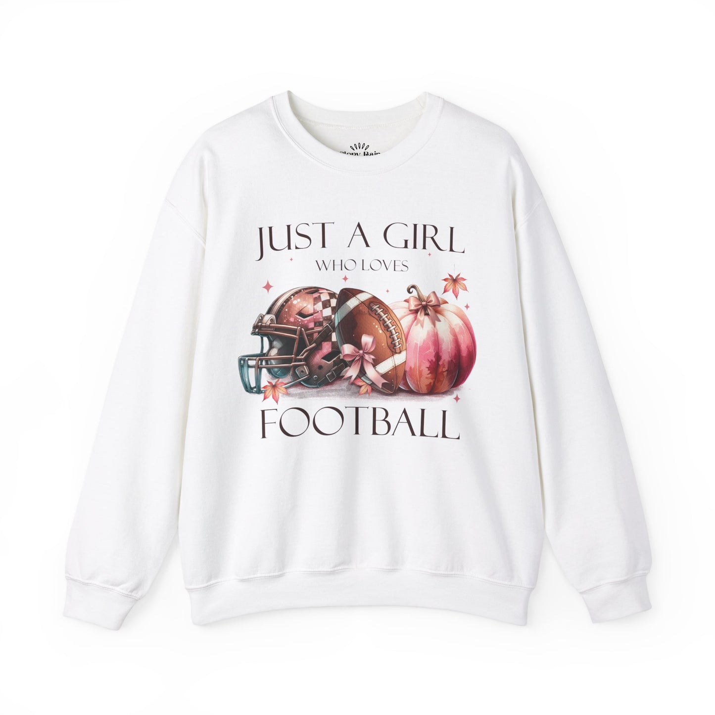 Just A Girl Who Loves Football: Unisex Heavy Blend™ Crewneck Sweatshirt