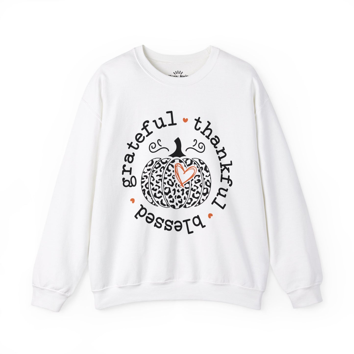 Grateful, Thankful, Blessed Pumpkin: Unisex Heavy Blend™ Crewneck Sweatshirt