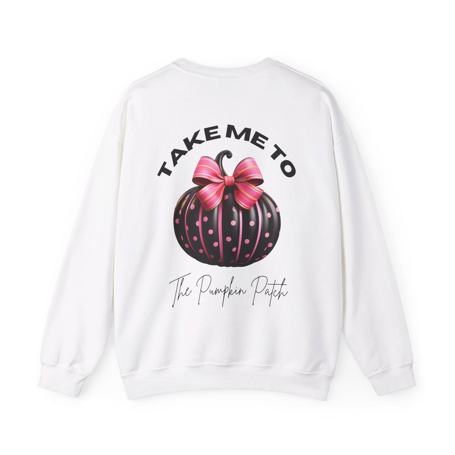 Take Me To The Pumpkin Patch (Black): Unisex Heavy Blend™ Crewneck Sweatshirt