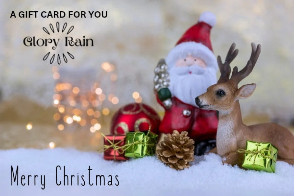 Glory Rain Merry Christmas Gift Card