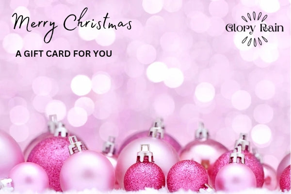 Glory Rain Merry Christmas Gift Card