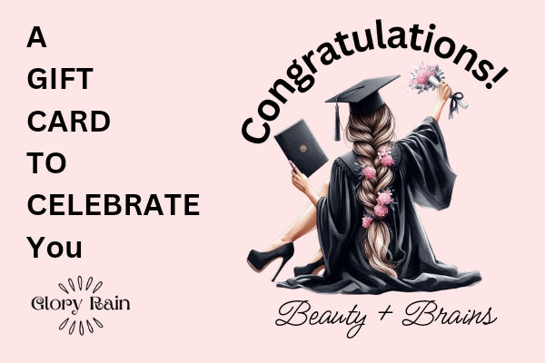 Glory Rain Congratulations Graduate Gift Card (Woman design)