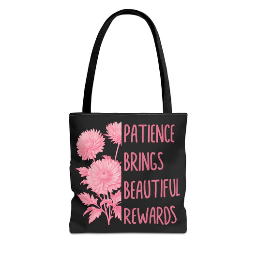 September Inspirational Birth Flower (Aster) Fashion Tote Bag