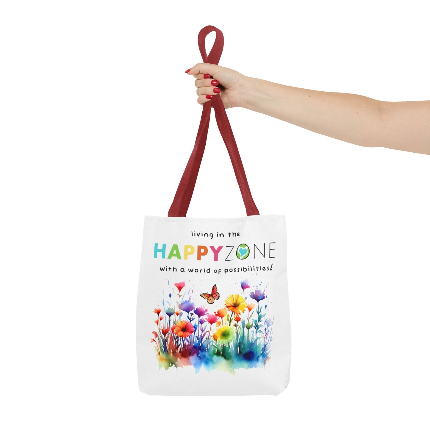 Living in the Happy Zone Fashion Tote Bag