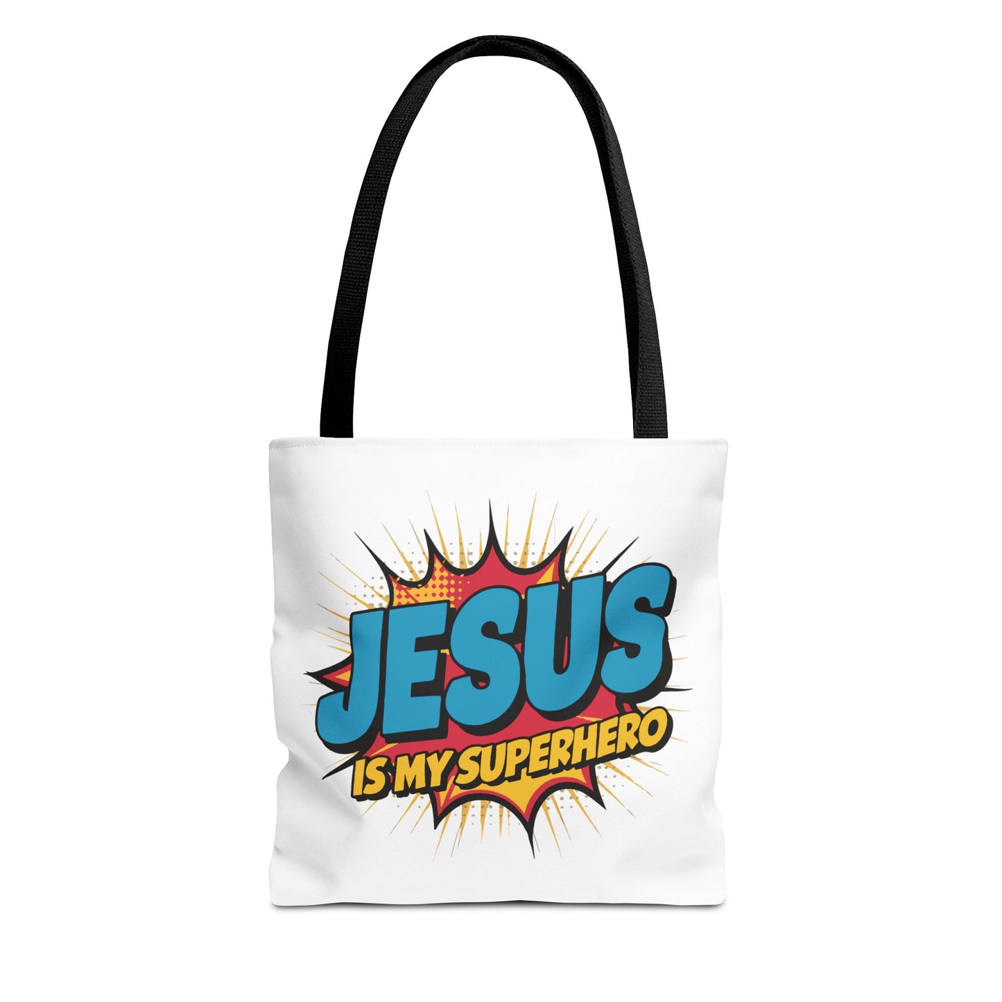 Jesus is My Superhero Fashion Tote Bag