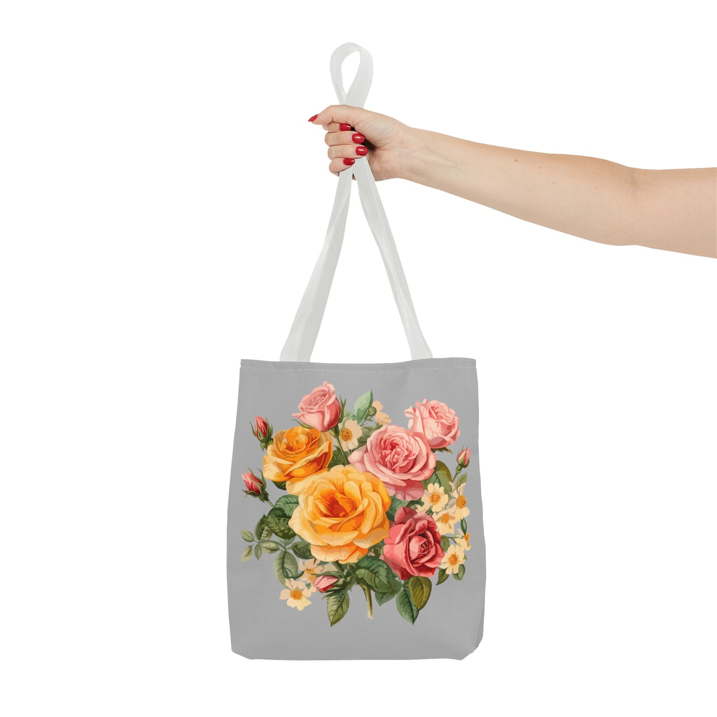 June Birth Flower (Rose) Fashion Tote Bag