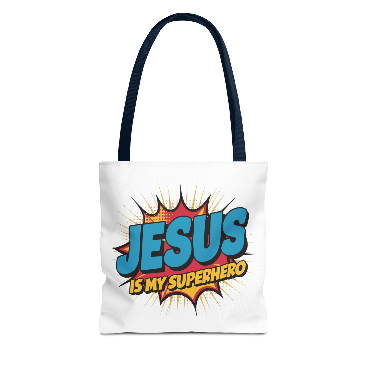 Jesus is My Superhero Fashion Tote Bag