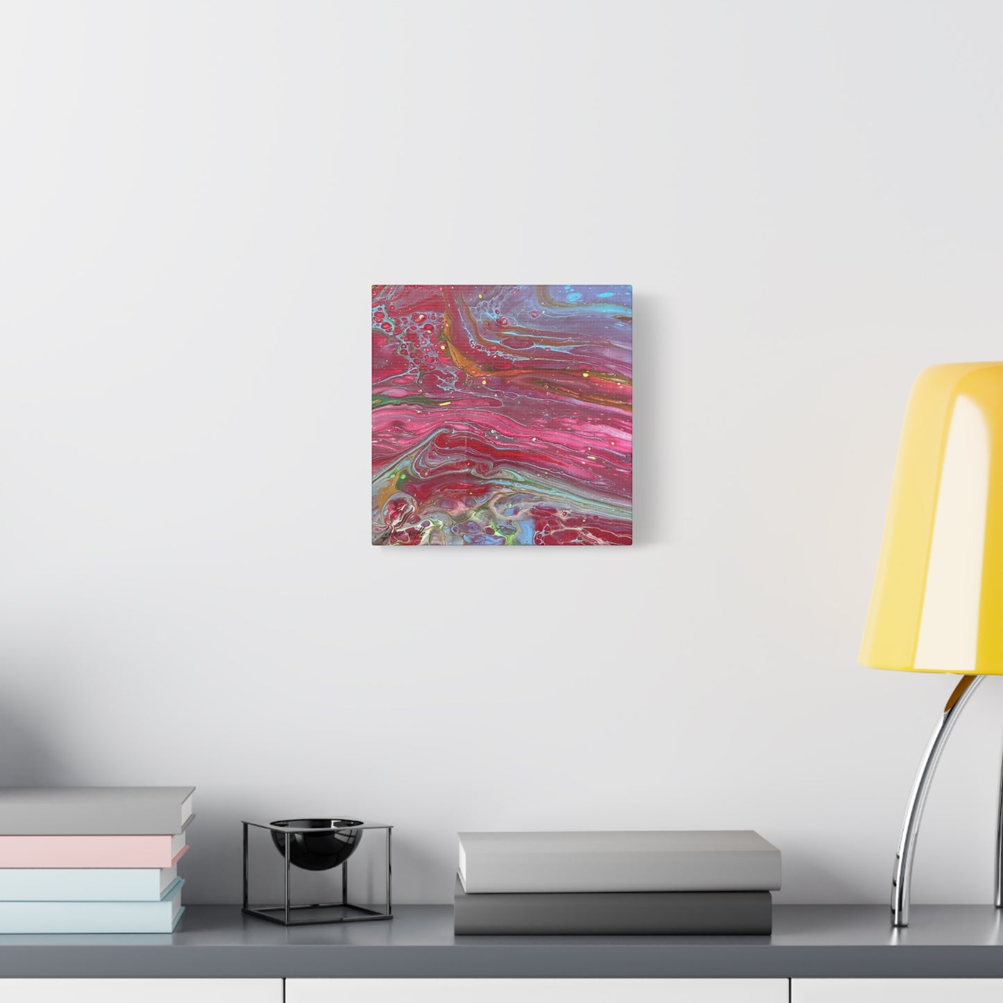 10" x 10" "Eternal Love" - Abstract Prophetic Fluid Art Canvas Print — Matte Stretched Wall Art