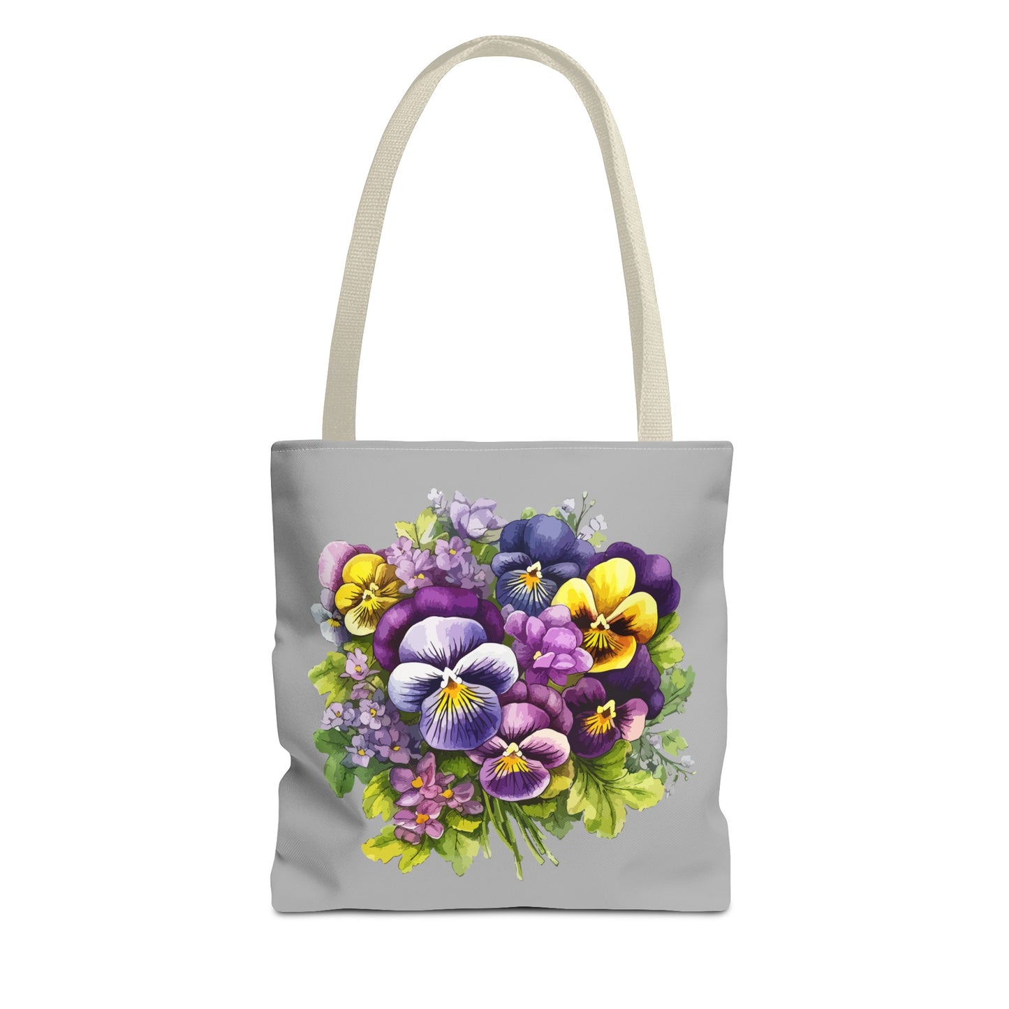 February Birth Flower (Violet) Fashion Tote Bag