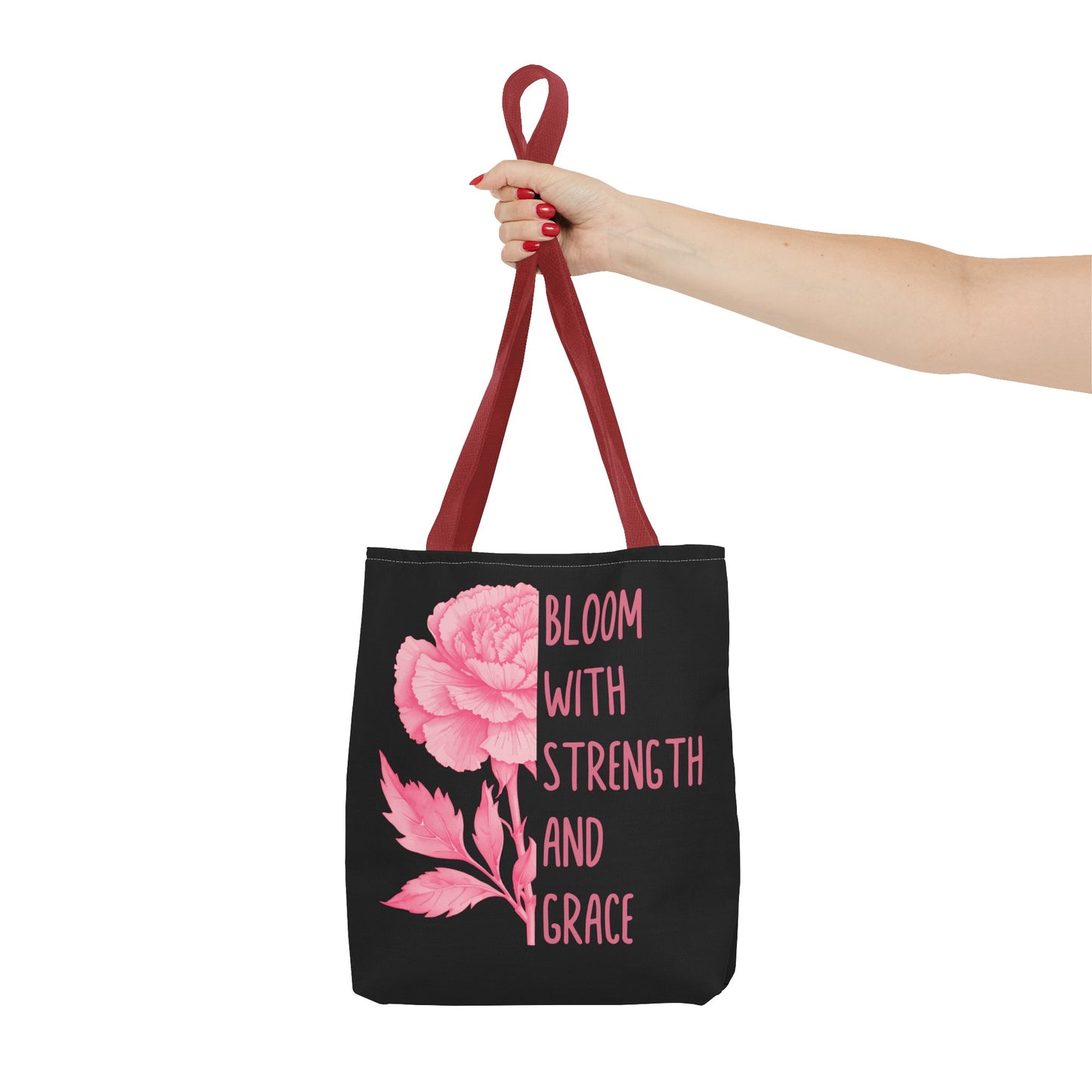 January Inspirational Birth Flower (Carnation) Fashion Tote Bag