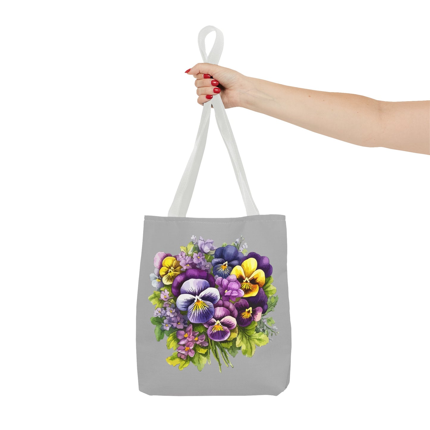 February Birth Flower (Violet) Fashion Tote Bag
