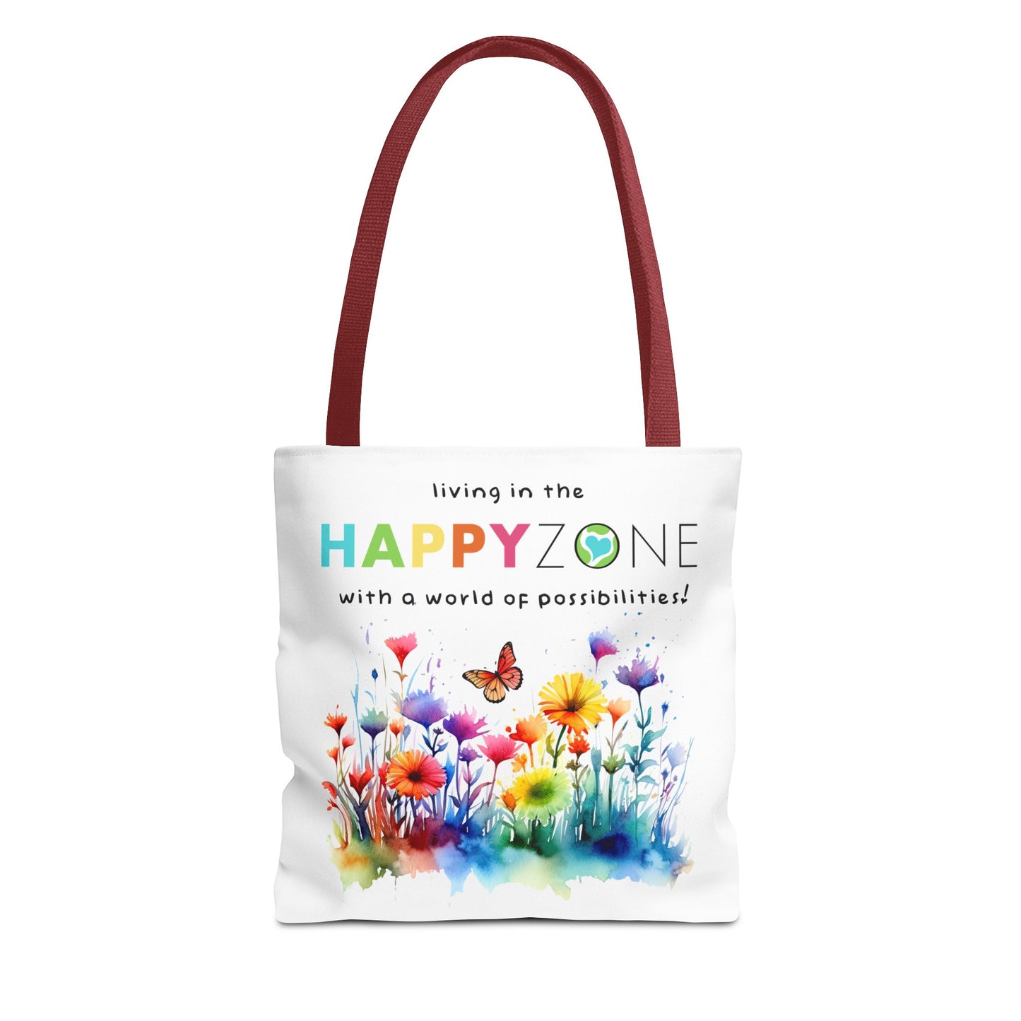 Living in the Happy Zone Fashion Tote Bag