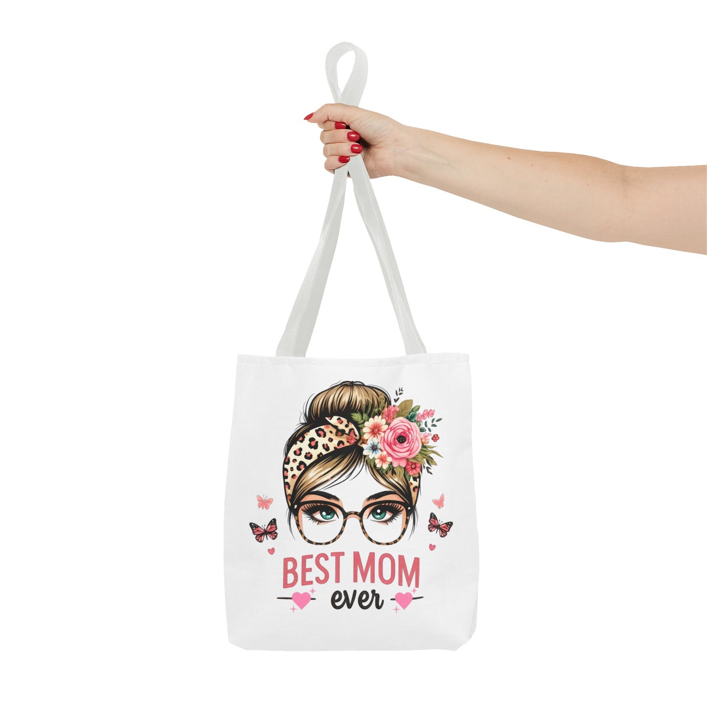 Best Mom Hair Bun Fashion Tote Bag