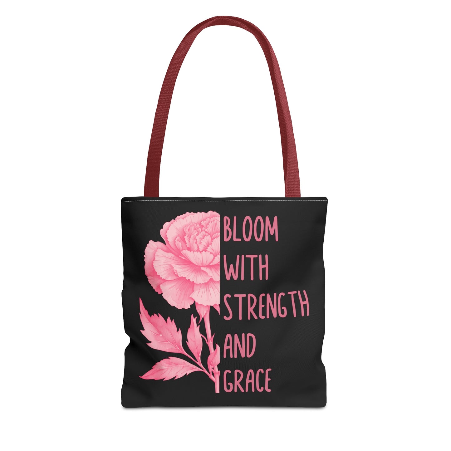 January Inspirational Birth Flower (Carnation) Fashion Tote Bag