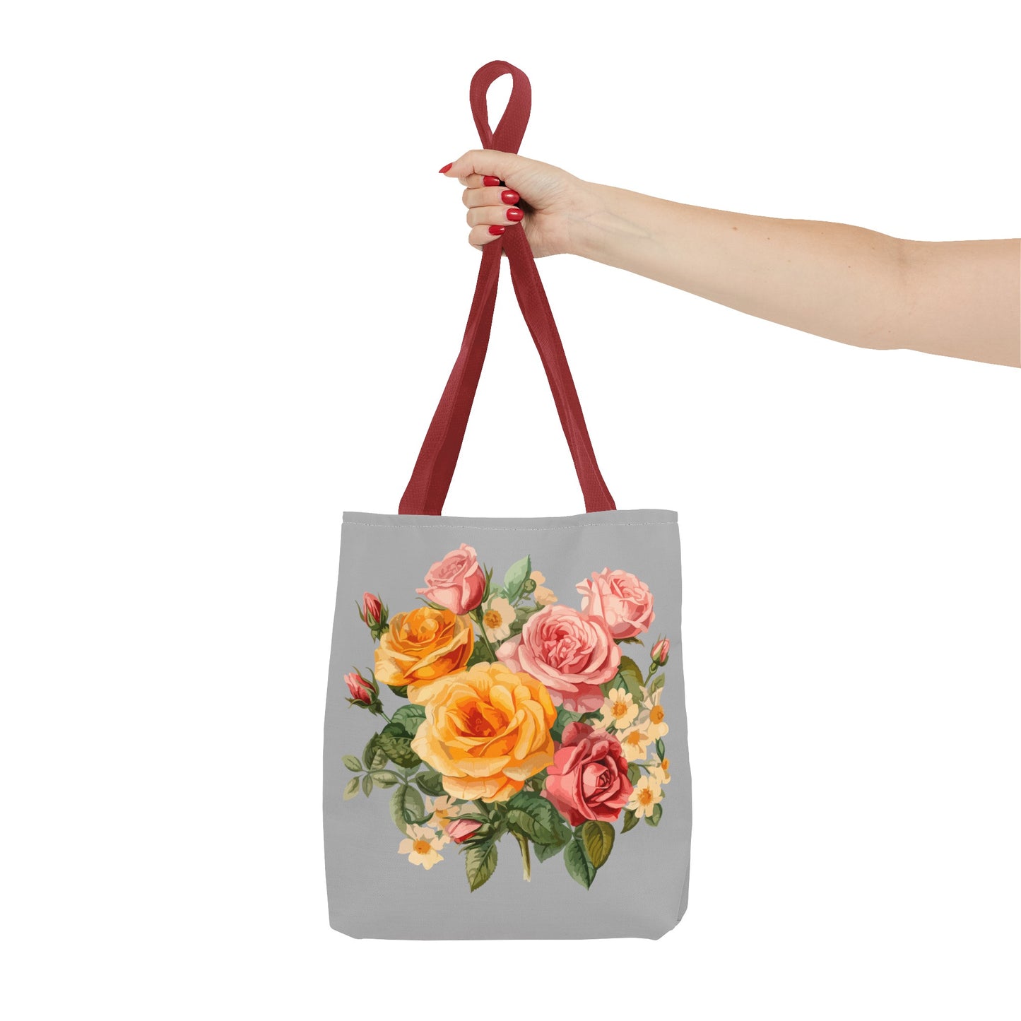 June Birth Flower (Rose) Fashion Tote Bag