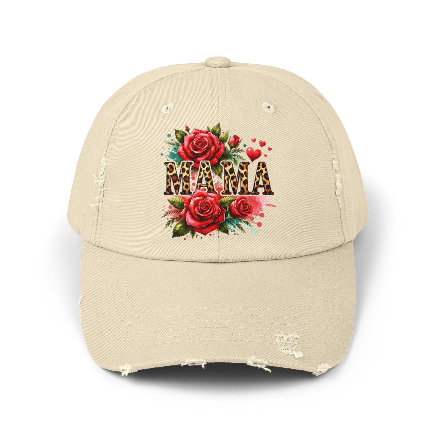 Mama Unisex Distressed Cap