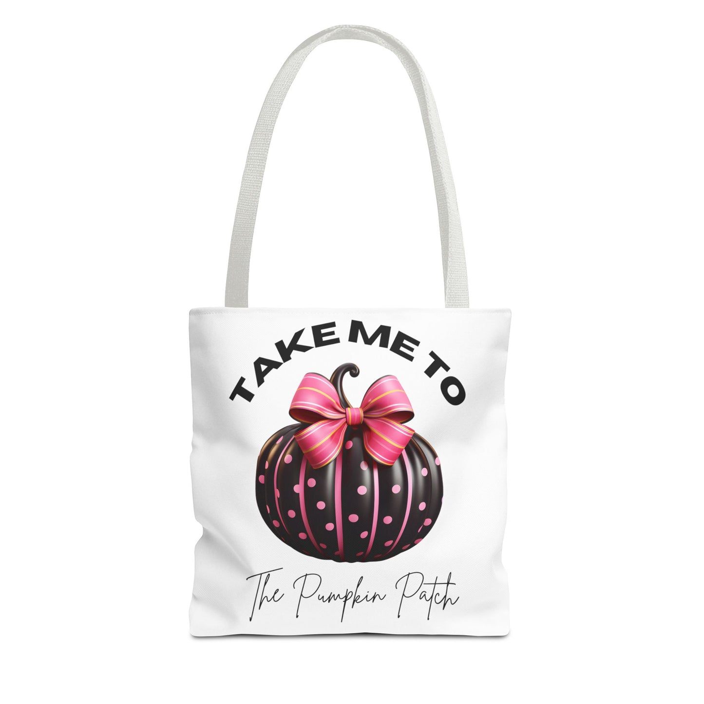 Take Me To The Pumpkin Patch (Black) Fashion Tote Bag