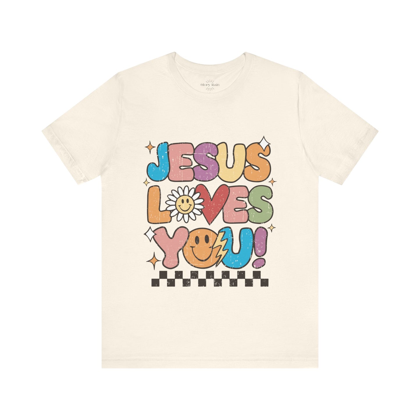 Jesus Loves You With Smiley Face T-shirt