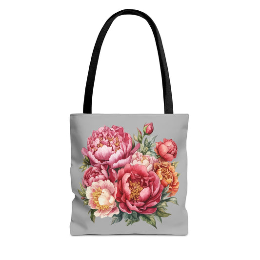 November Birth Flower (Peony) Fashion Tote Bag