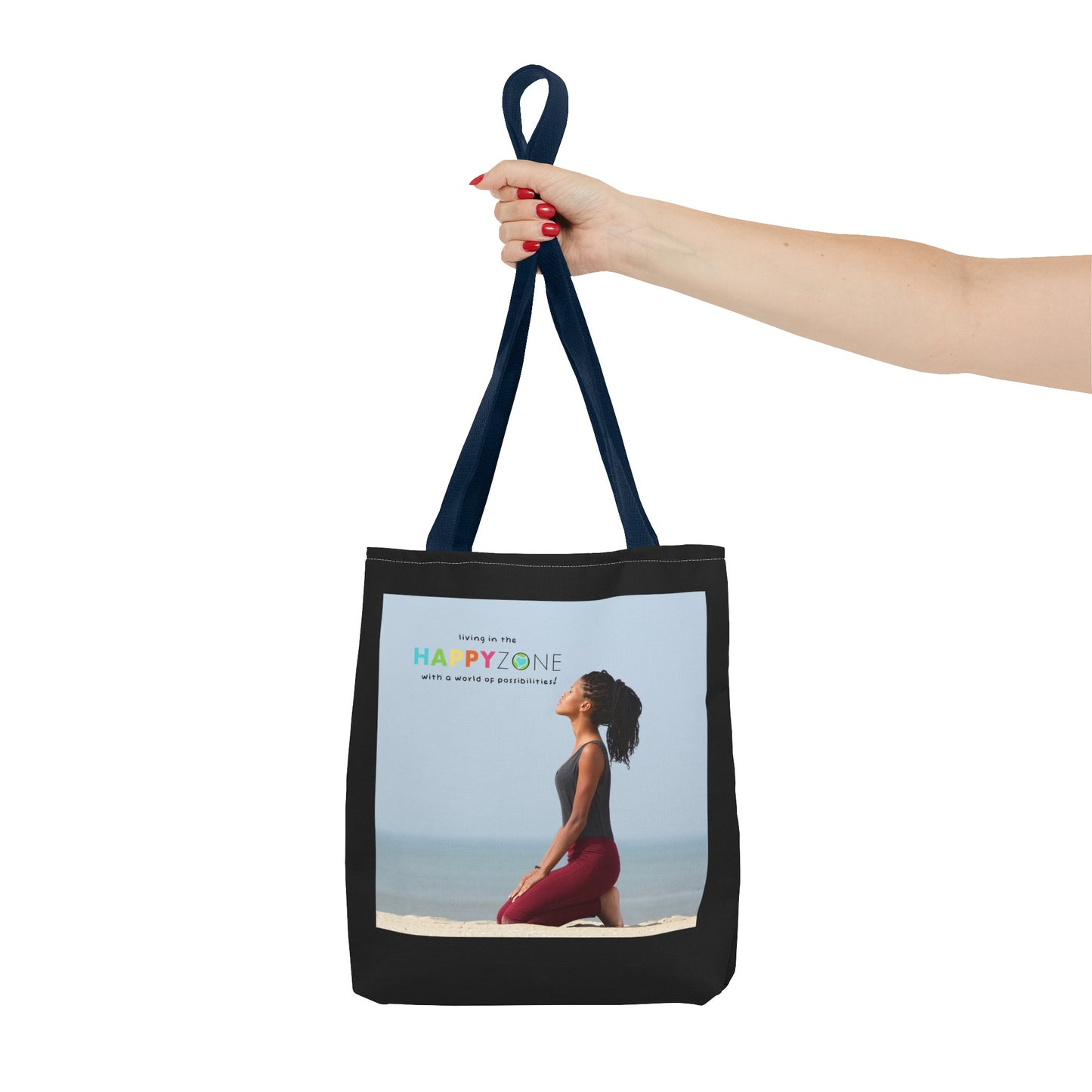 Living in the Happy Zone Fashion Tote Bag