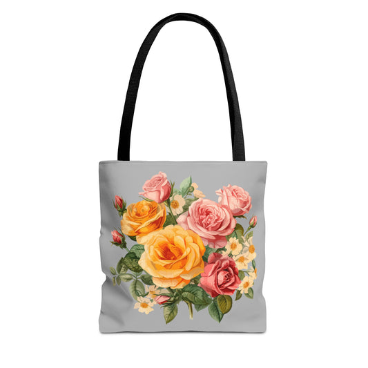 June Birth Flower (Rose) Fashion Tote Bag