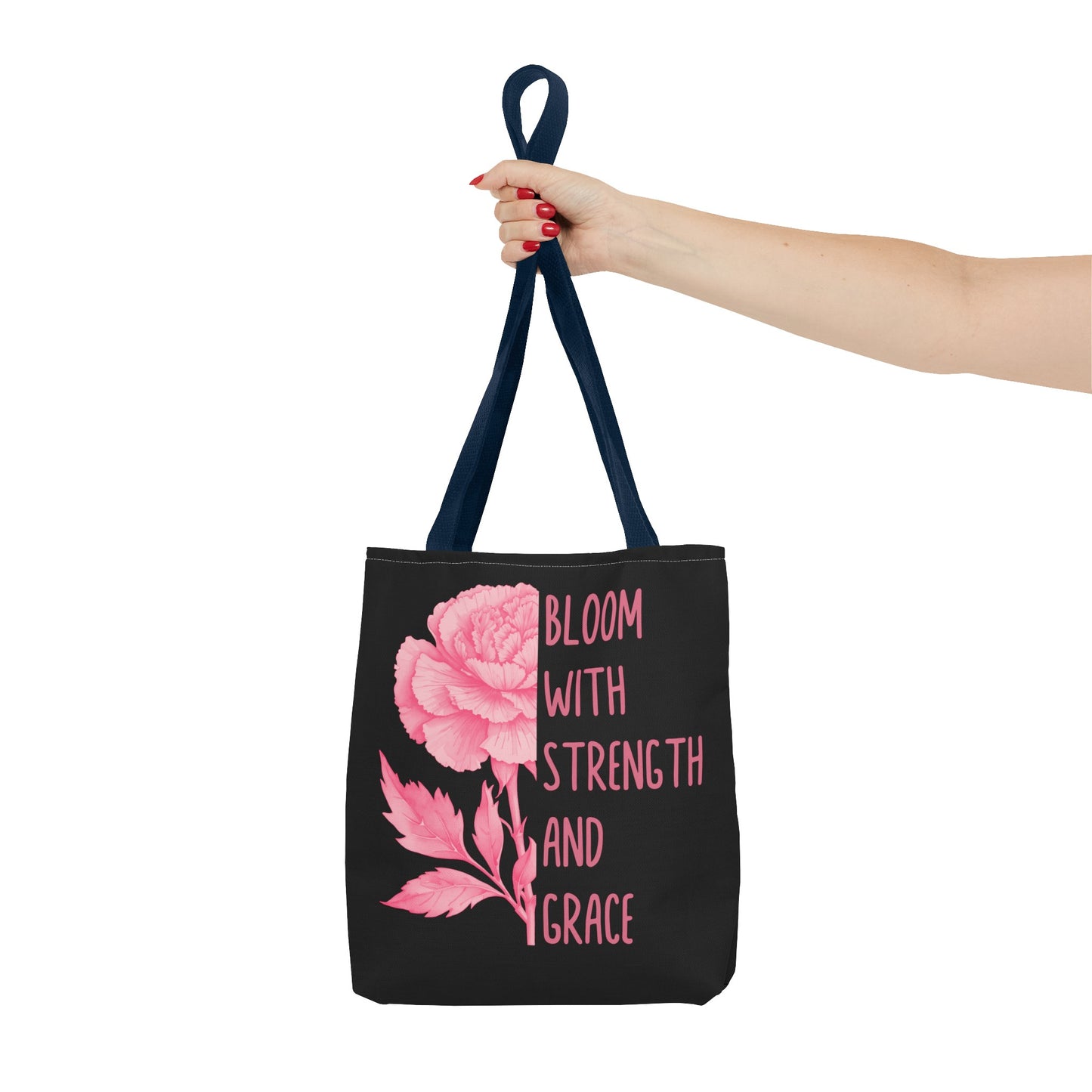 January Inspirational Birth Flower (Carnation) Fashion Tote Bag