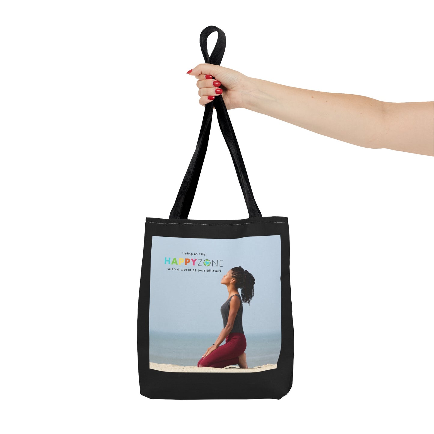 Living in the Happy Zone Fashion Tote Bag