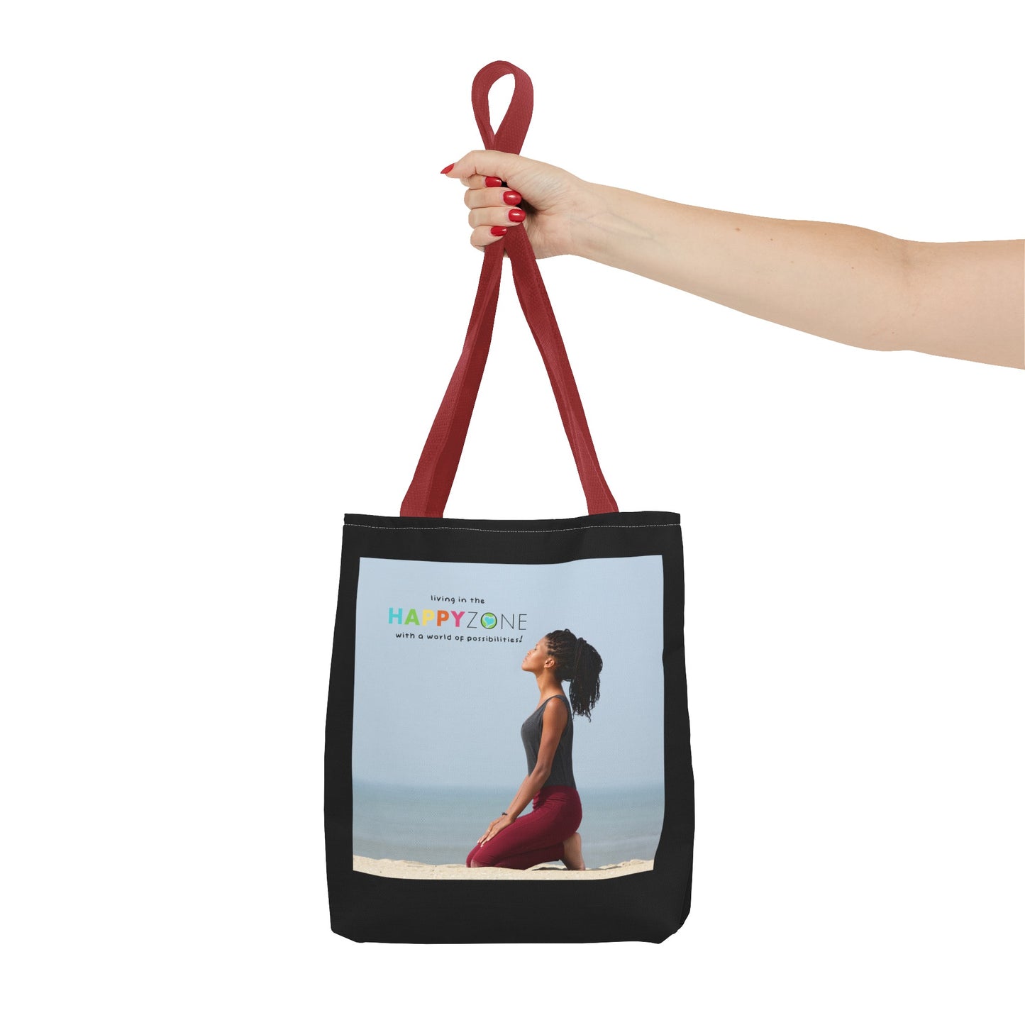 Living in the Happy Zone Fashion Tote Bag