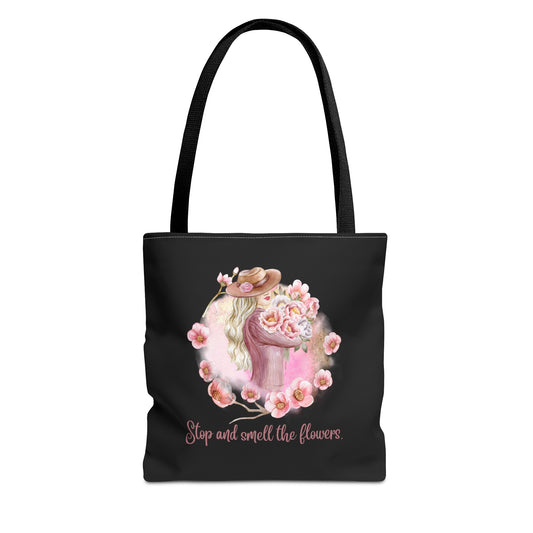 Stop and Smell the Flowers Fashion Tote Bag