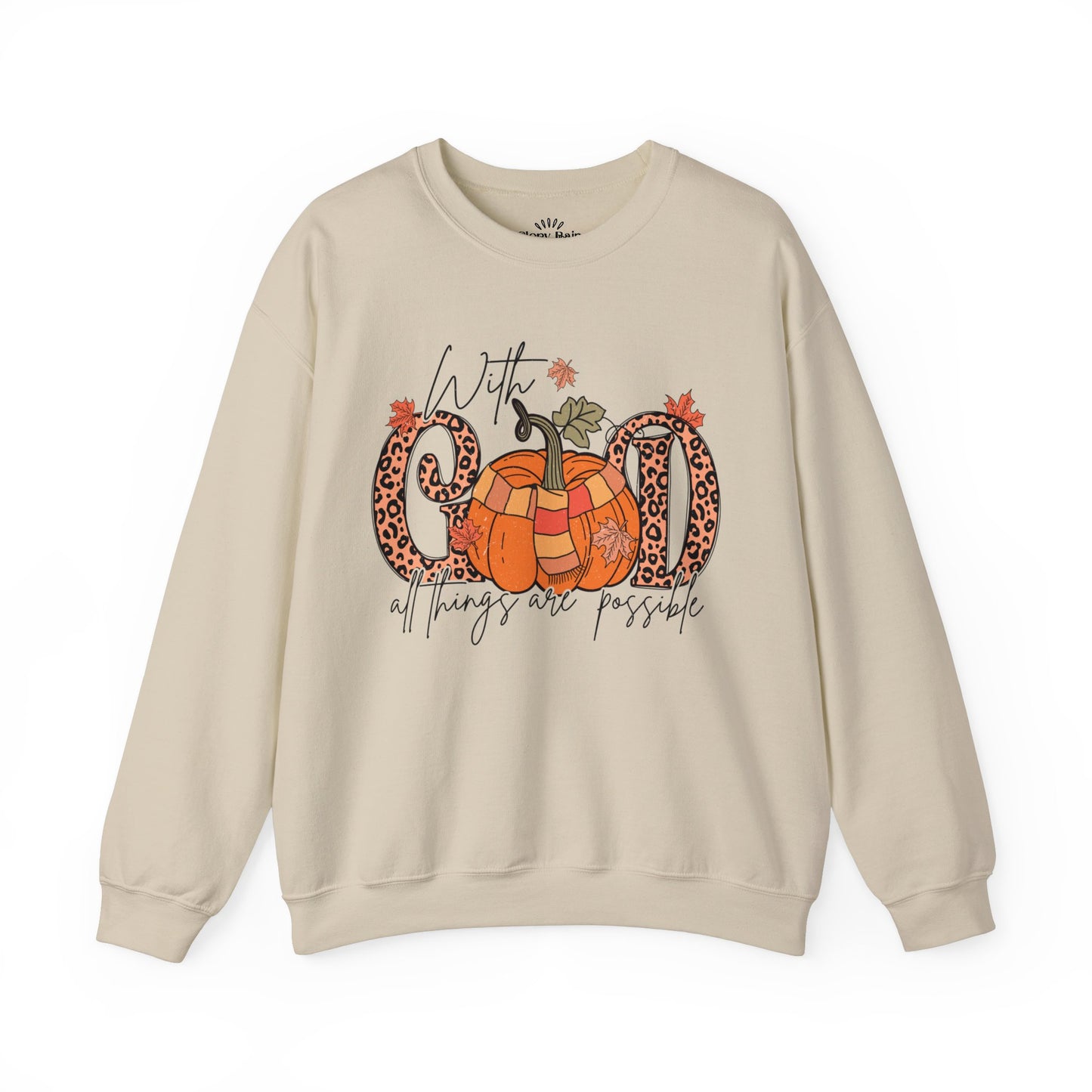 With God All Things Are Possible: Unisex Heavy Blend™ Crewneck Sweatshirt