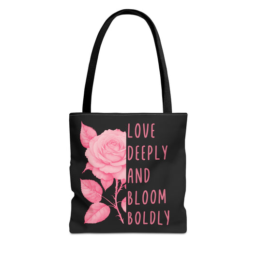 June Inspirational Birth Flower (Rose) Fashion Tote Bag