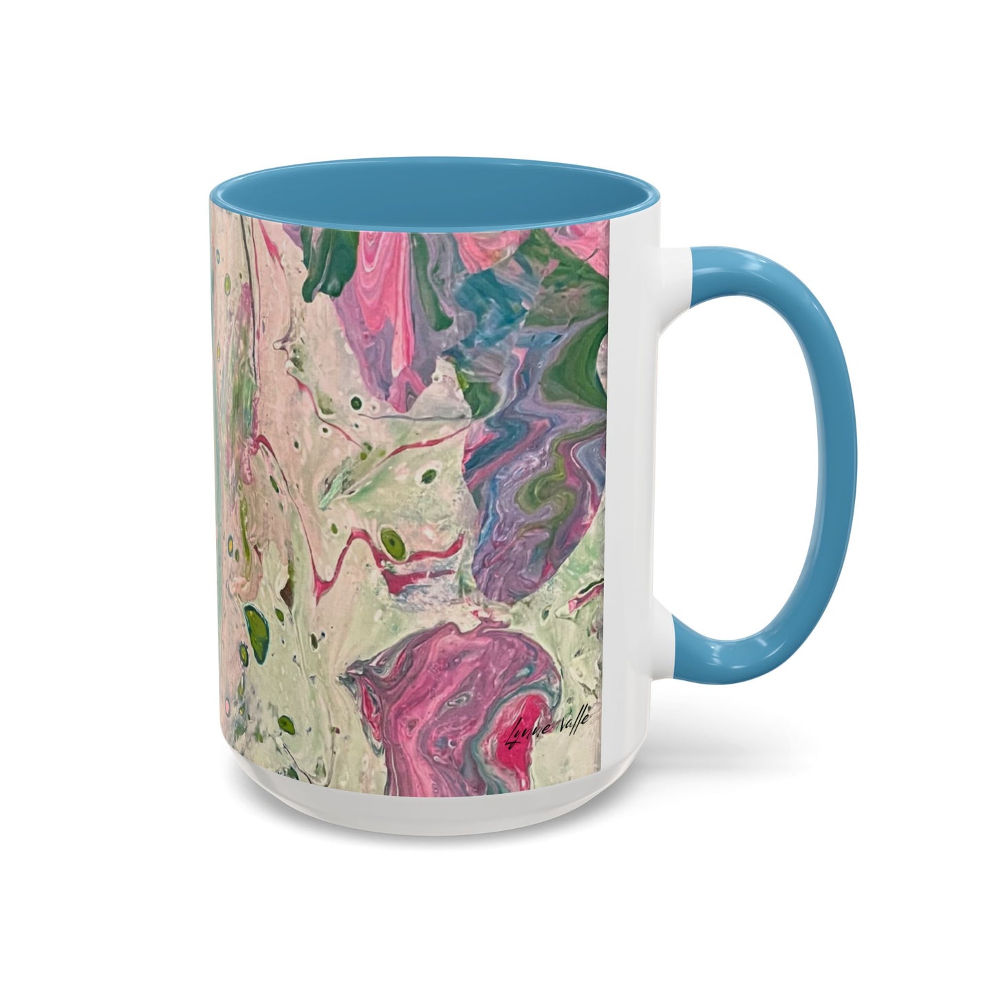 "God's Peace Will Reign" - Prophetic Fluid Art - 15 oz  Mug