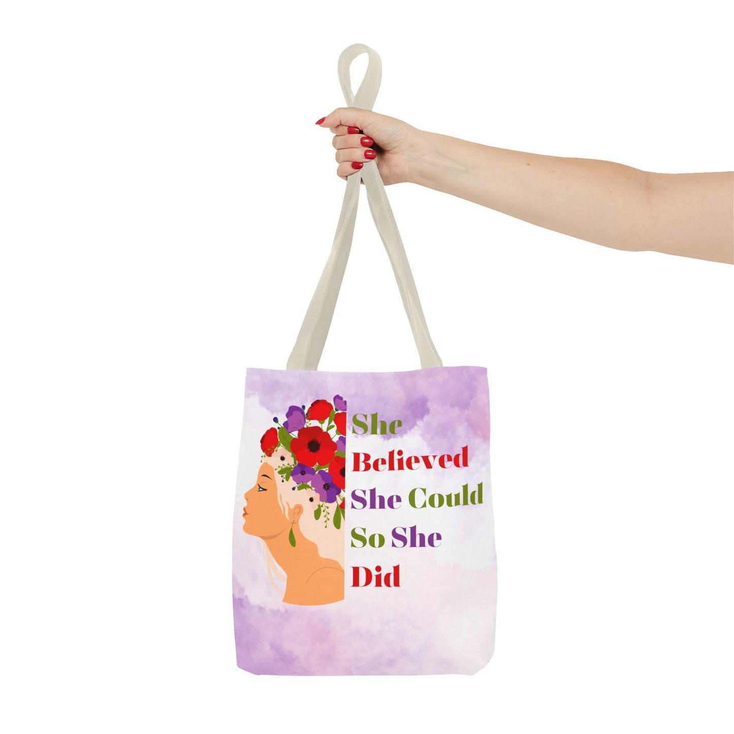 She Believed She Could Fashion Tote Bag