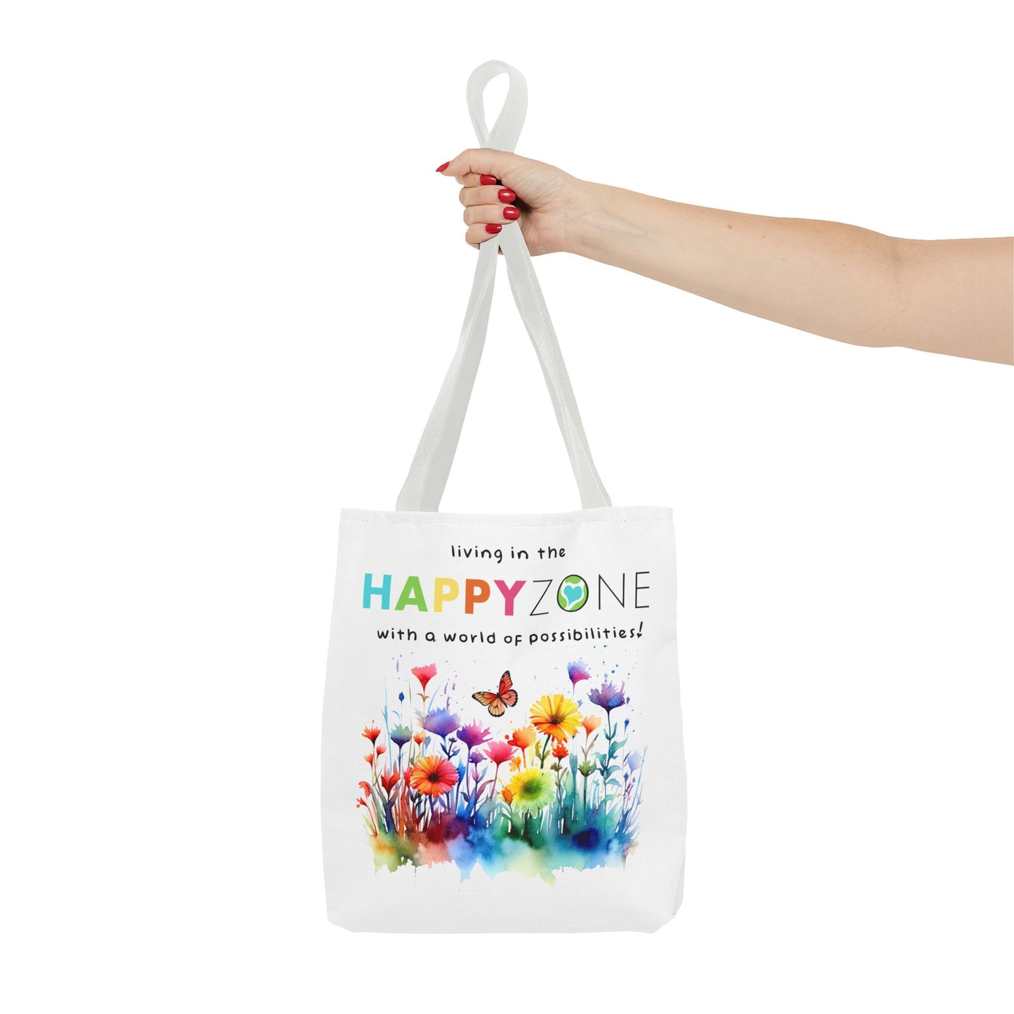Living in the Happy Zone Fashion Tote Bag