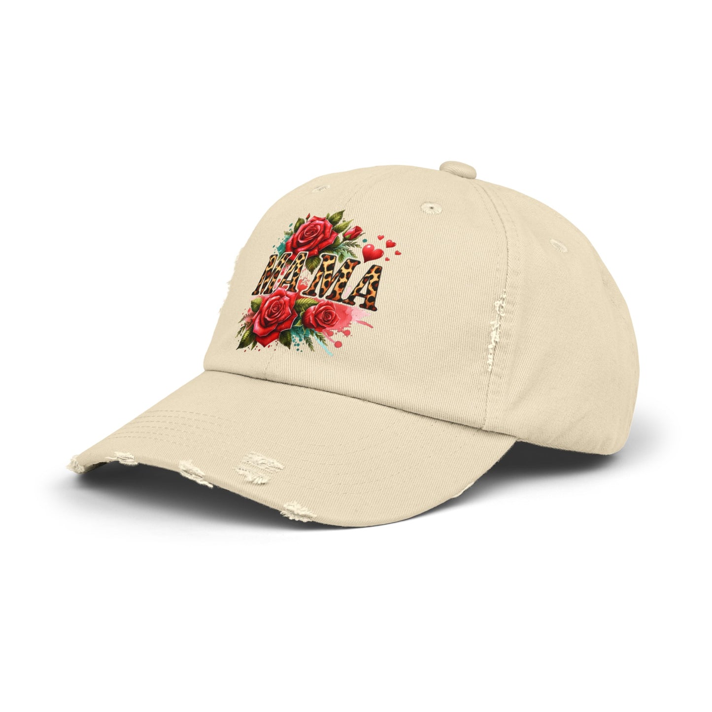 Mama Unisex Distressed Cap