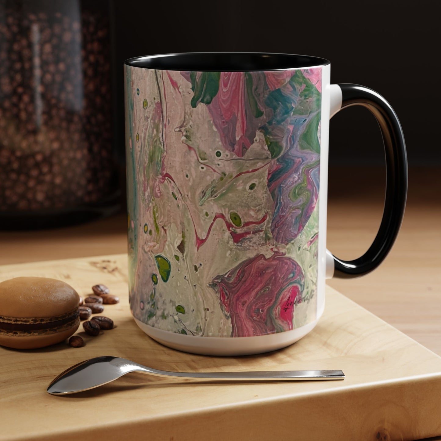 "God's Peace Will Reign" - Prophetic Fluid Art - 15 oz  Mug