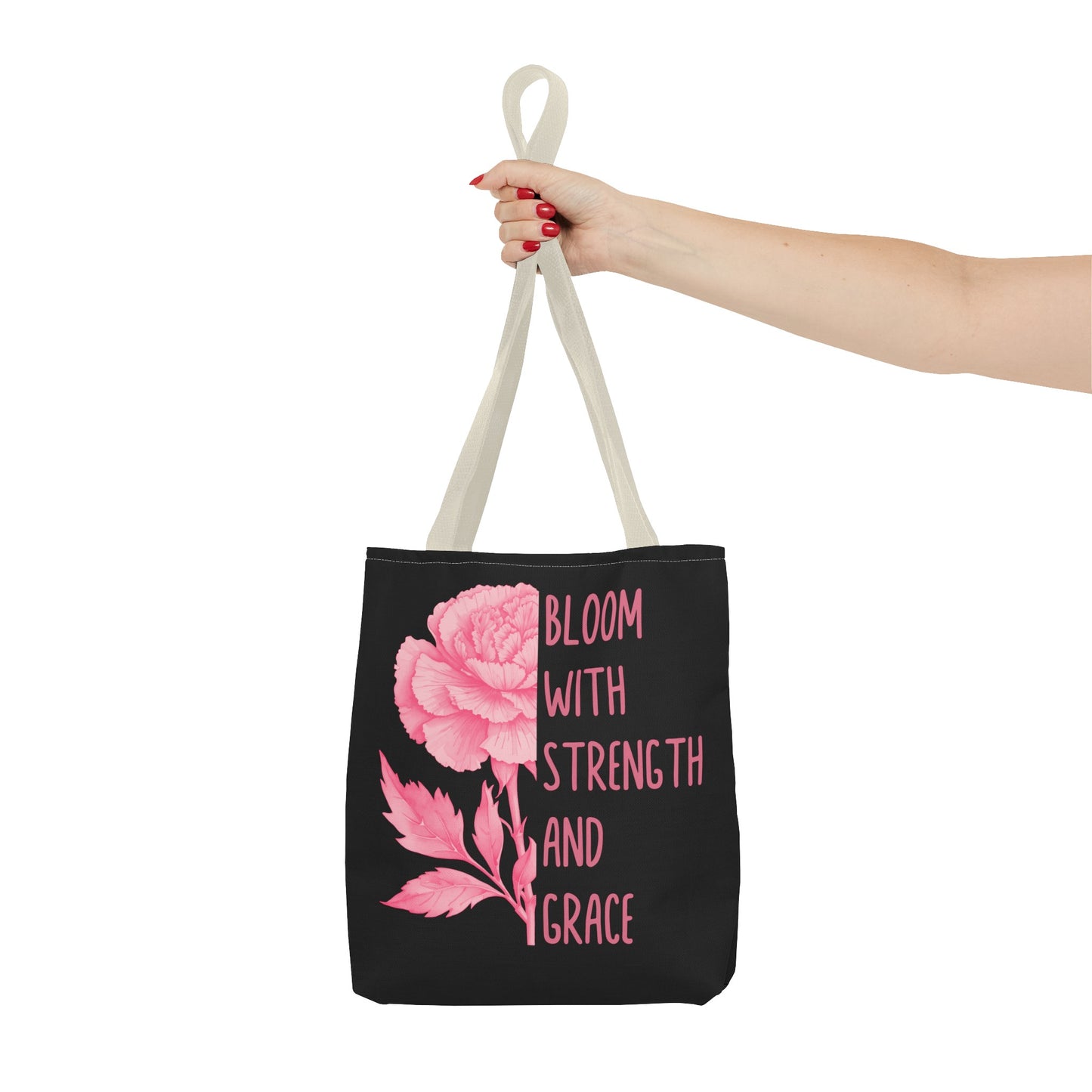January Inspirational Birth Flower (Carnation) Fashion Tote Bag