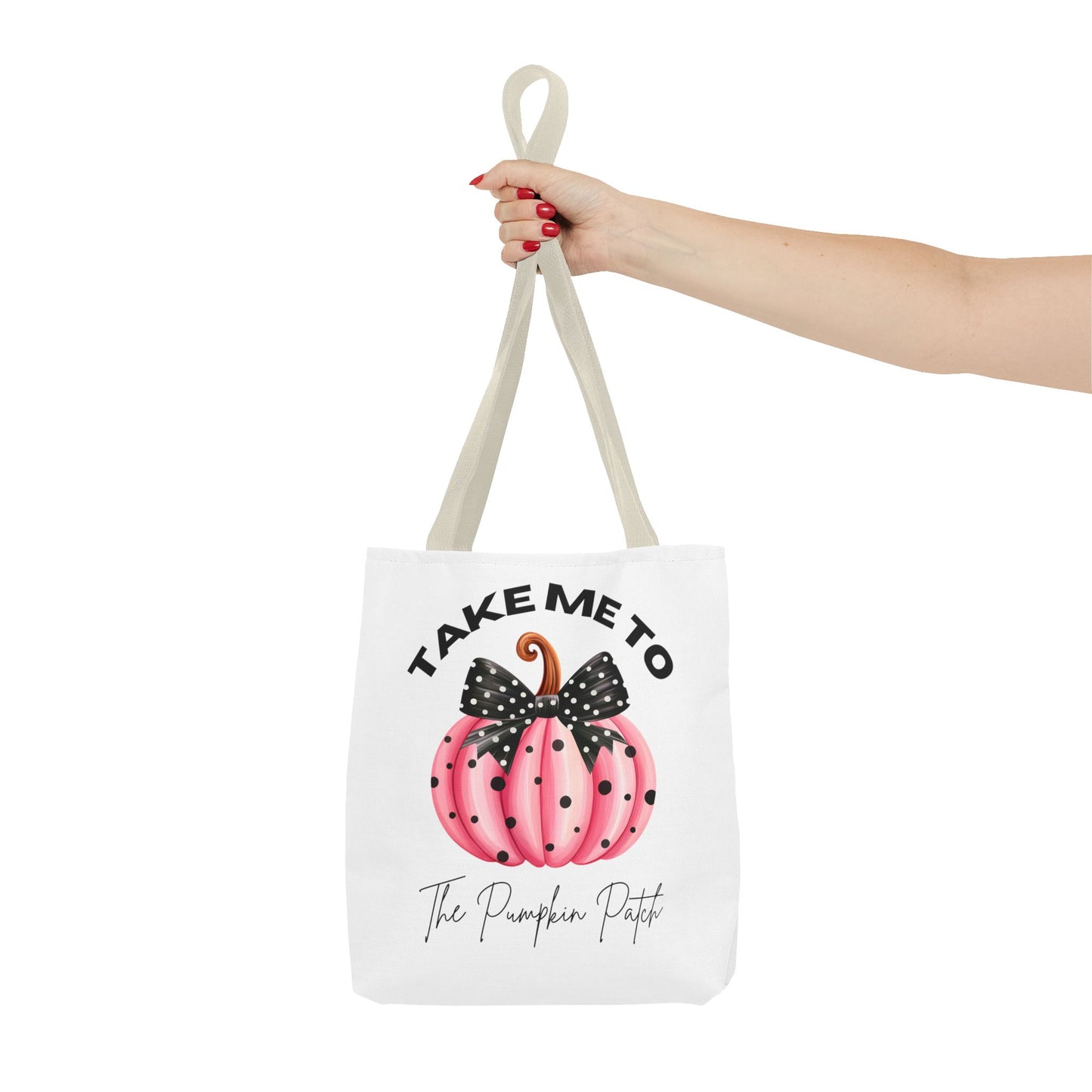 Take Me To The Pumpkin Patch (Pink) Fashion Tote Bag