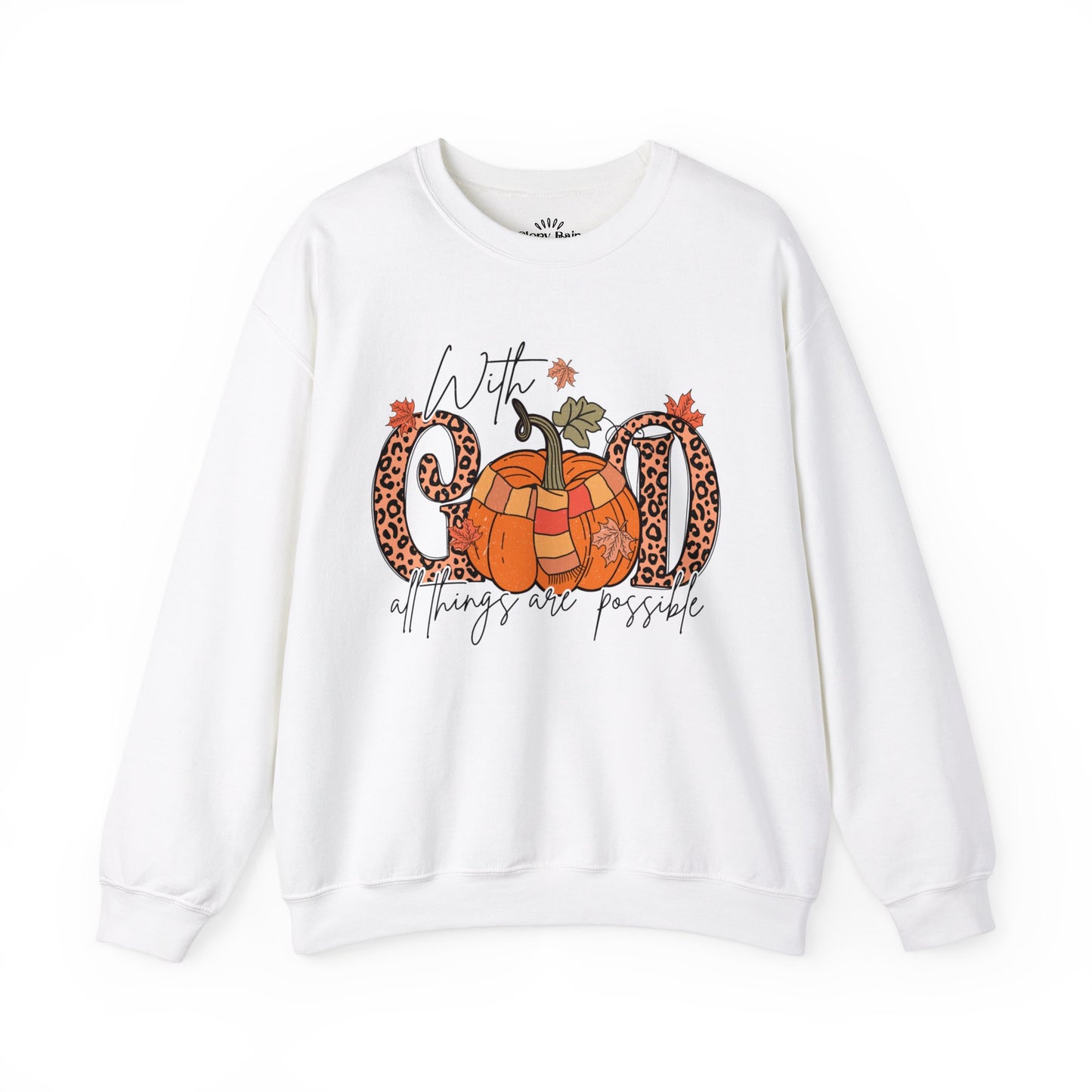 With God All Things Are Possible: Unisex Heavy Blend™ Crewneck Sweatshirt