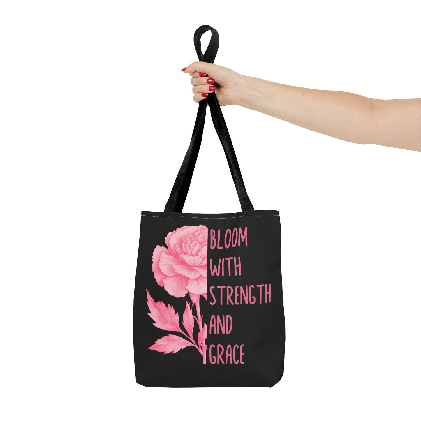 January Inspirational Birth Flower (Carnation) Fashion Tote Bag