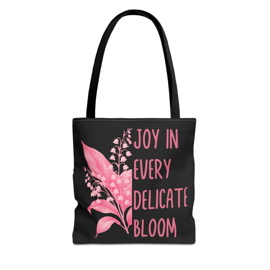 May Inspirational Birth Flower (Lily) Fashion Tote Bag