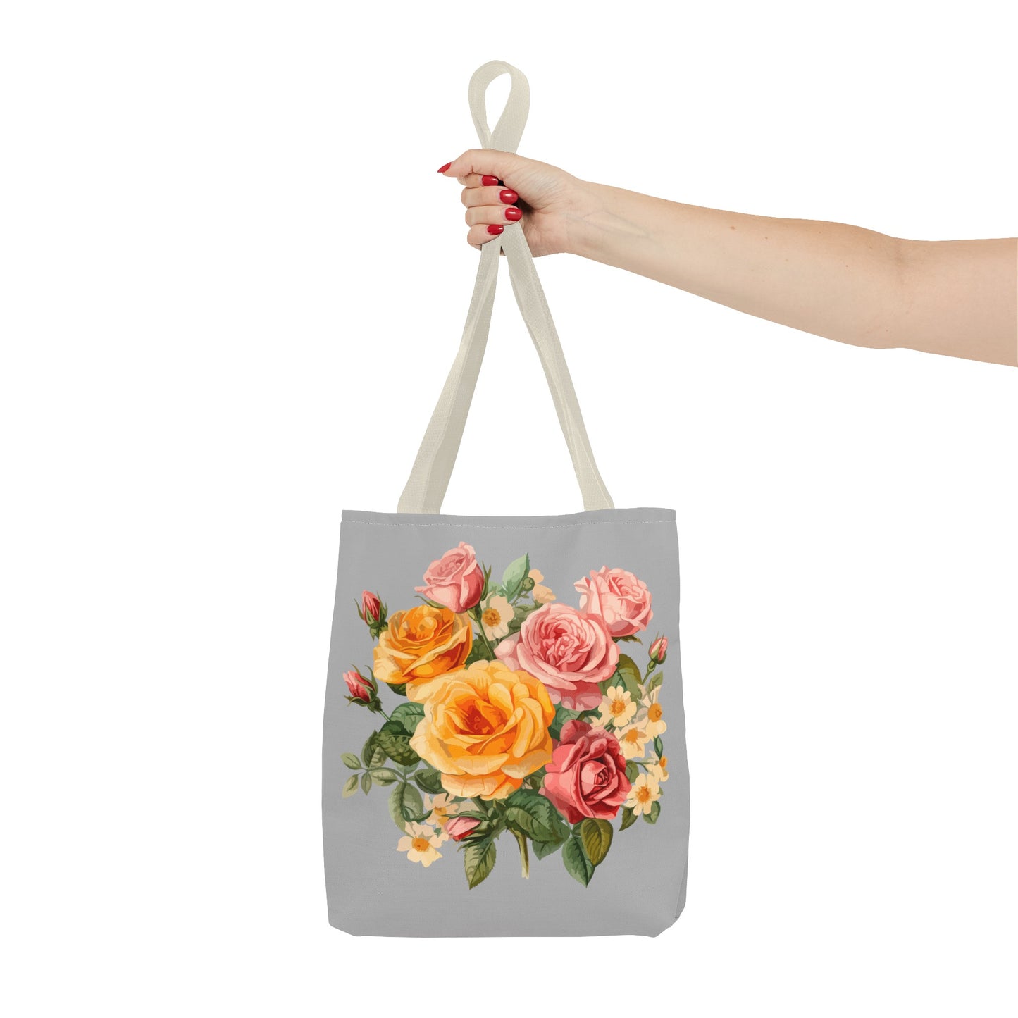 June Birth Flower (Rose) Fashion Tote Bag