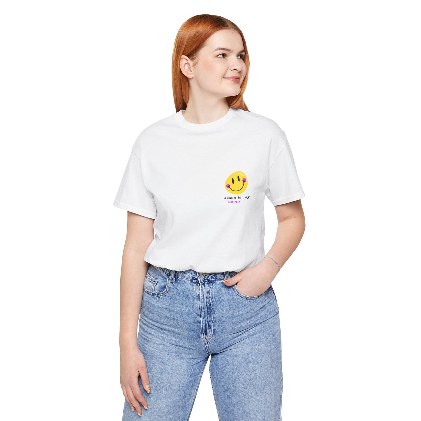 Jesus is My Happy T-shirt - Front and Back Designs