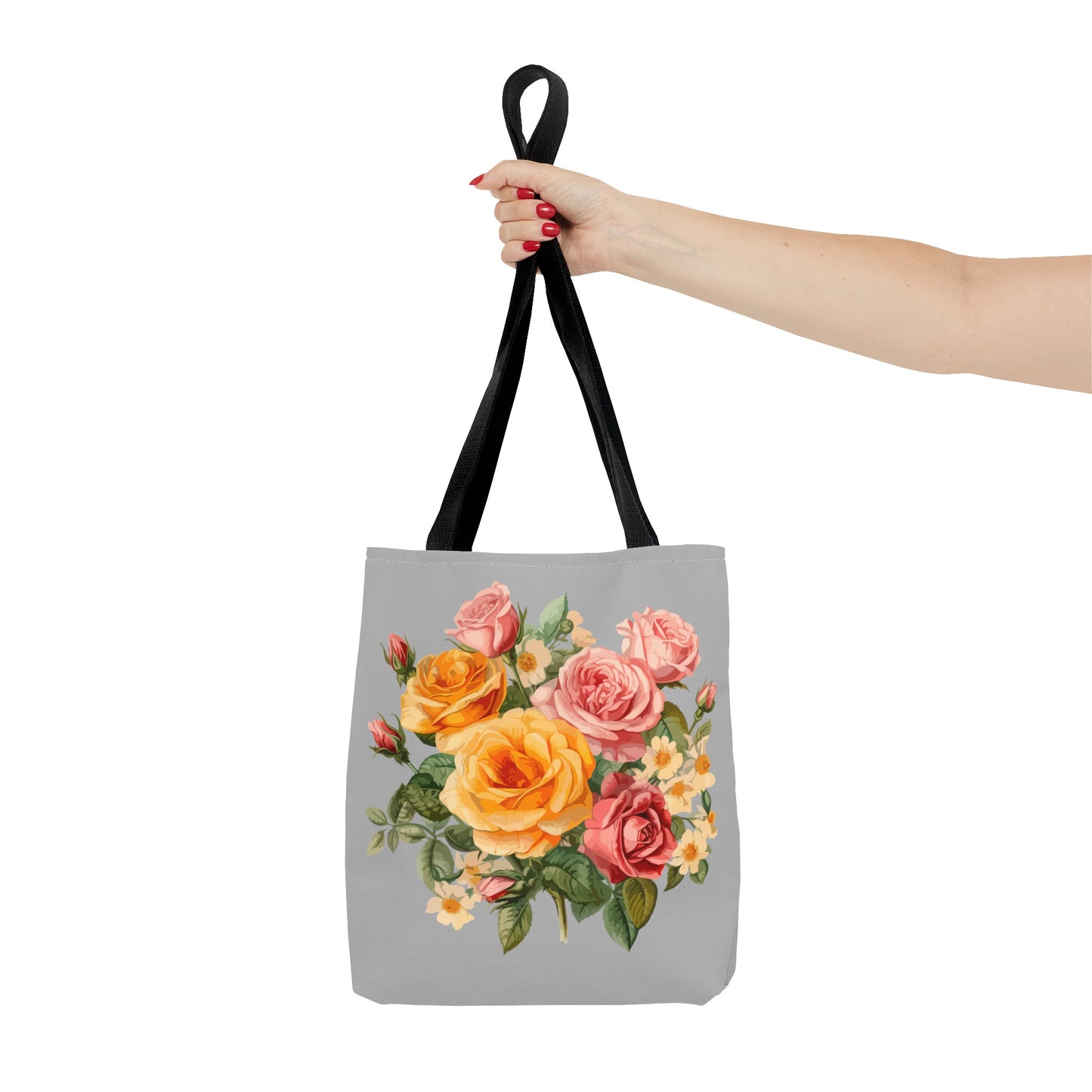 June Birth Flower (Rose) Fashion Tote Bag
